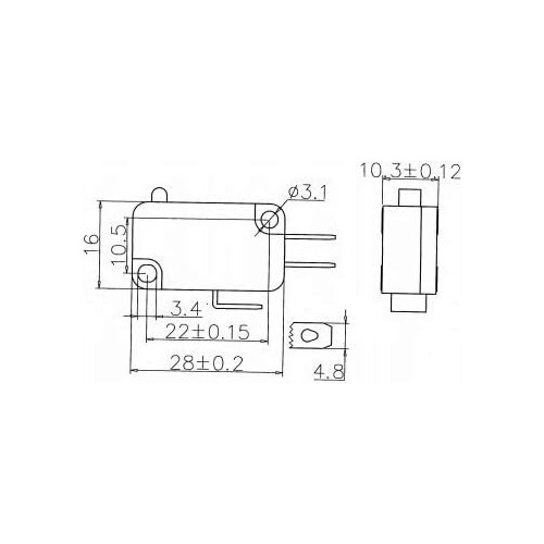 Kw70 Microinterruptores De 3 Pines 1no 1nc Cocina Eléc...
