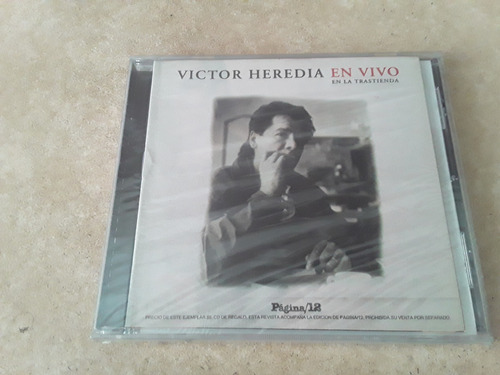 Victor Heredia - En Vivo En La Trastienda - Cd / Kktus