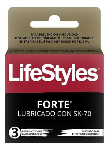 Lyfestyles Preservativo Forte (latex Más Grueso) 3 Unidades