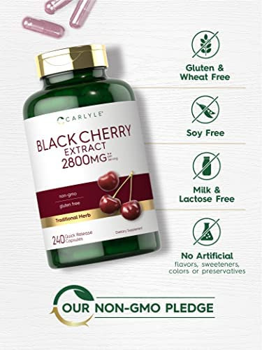 Concentrado De Extrato De Cereja Preta Carlyle | 2800mg | 2