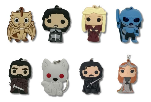 Set X 3 Llaveros Temática Game Of Thrones