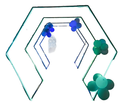 Funny 360 Mx Tunel Hexagonal Rgb 110v, Desmontable