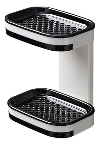 Jabonera 2 Niveles Con Goma Resistente Al Agua