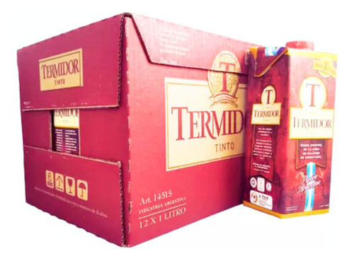 Vino Tinto Termidor 1 Litro Pack X6 Unidades