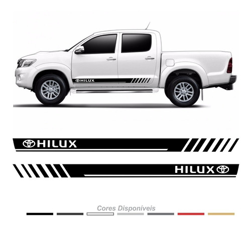 Adesivo Toyota Hilux Faixa Lateral Personalizado Par Imp30