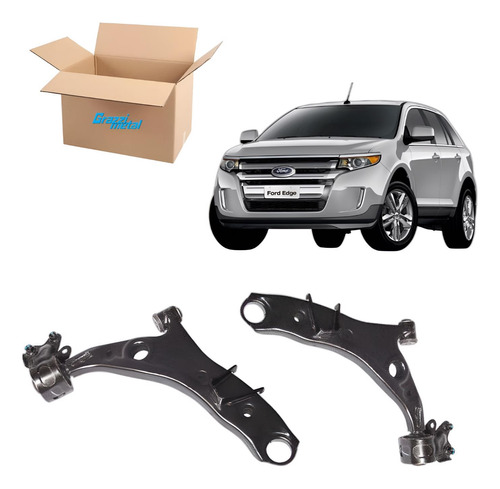 Par Bandeja Dianteira Ford Edge 2012 2013 2014 2015 16 17 18