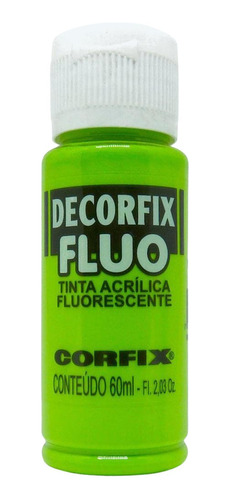 Tinta Decorfix Fluorescente 1025 Verde 60ml