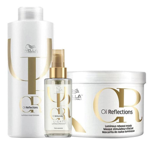 Kit wella Oil Reflections - Sh 1l+másc 500 Ml+óleo LG 100 Ml