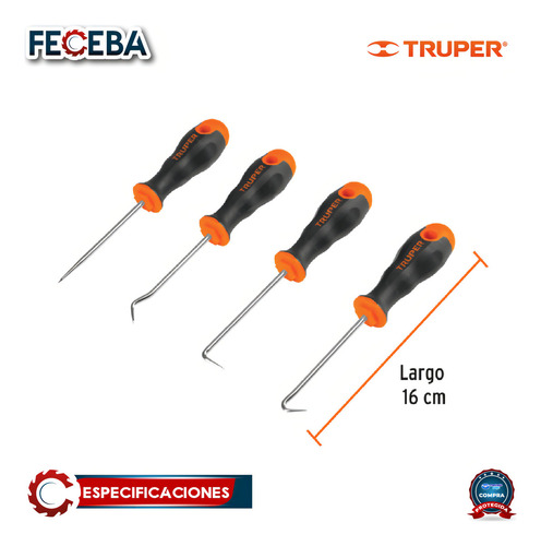 Juego Desarmadores Puntas Y Ganchos Multiusos Truper 14210