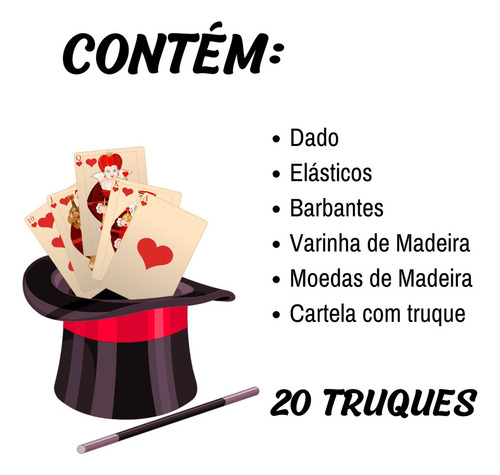 Jogo Super Kit De Magicas Com 20 Truques E Acessórios