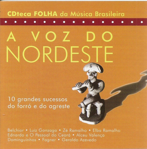 Cd Cdteca Folha Da Música  Brasileira - A Voz Do Nordeste 