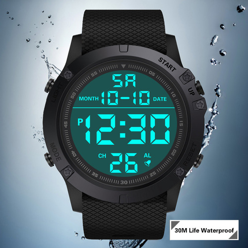 Reloj Deportivo Militar Para Hombre, Reloj De Agua Digital L