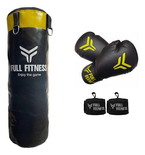 Kit Boxeo + Guantes Box + Bolsa 90 + Relleno + Vendas Box