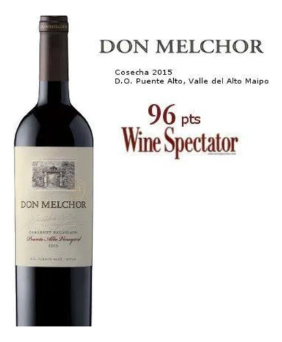 Vino Don Melchor Año 2015 