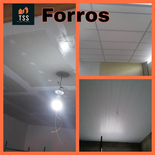 Imagem 1 de 3 de Forro Isopor Com Textura Instalado