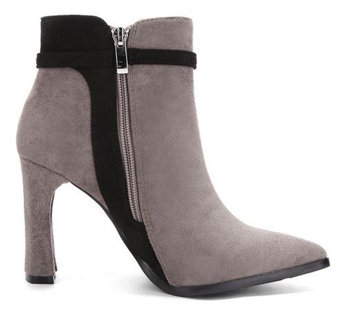 Botas De Mujer De Tacón Fino Y Punta Afilada