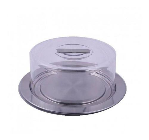 Prato Para Queijo Ou Bolo Vision 25 Cm Forma Inox