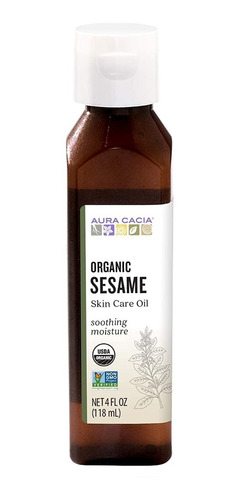 Aura Cacia Organic Sesame Skin Care Oil 118 Ml