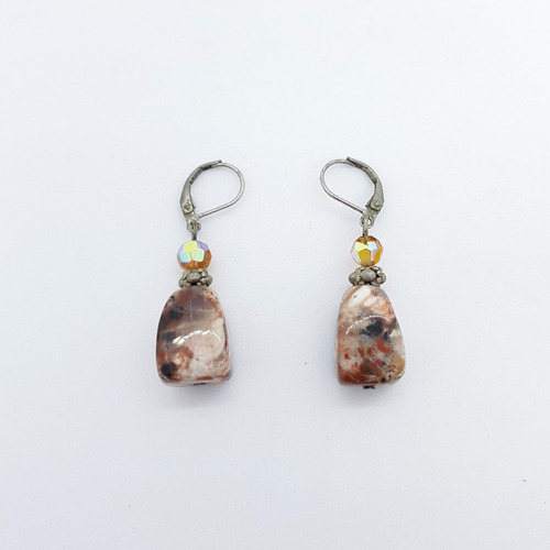 Aretes Vintage Con Cuentas De Mármol