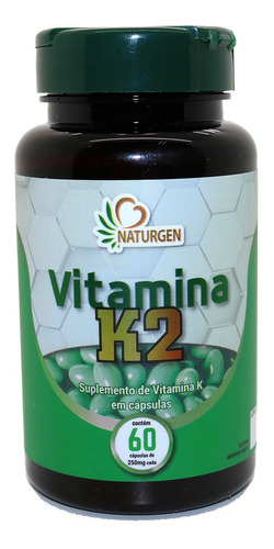 Vitamina K2 Mk7 Menaquinona 250 Mg 60 Caps 2 Meses