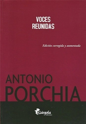 Libro Voces Reunidas De Antonia Porchia