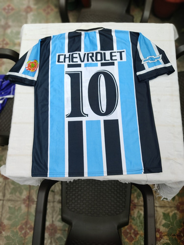 Camiseta Futbol Gremio De Brasil, G 48 Equivalente A Un Xl (Usado)