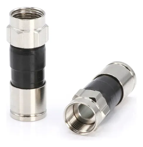 comprar 50 Pcs Conector F De Compresion Para Cable Coaxial Rg6