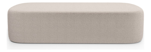 Cabeceira Cama Box 195 Lanna Puff Recamier Doha Bouclê Creme
