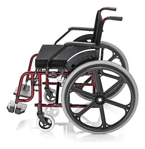 Cadeira De Rodas Elite Plus Obeso Capacidade 130kg - Prolife Cor Vermelho
