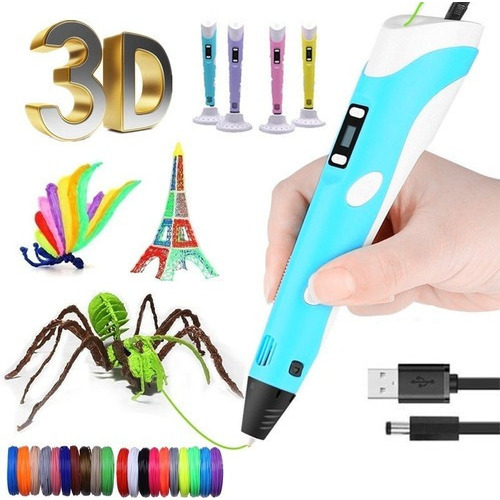 Pluma De Impresora 3d Con Filamento De Plástico Abs Bivolt