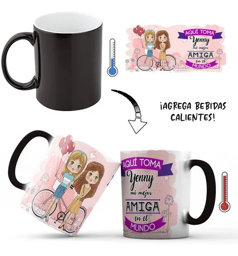 comprar Mug Pocillo Mágico Mejor Amiga Personalizado Nombre