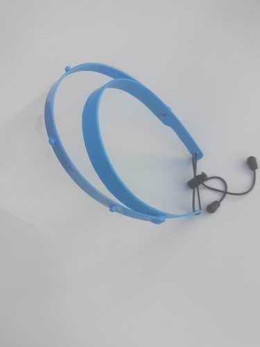 10 Caretas Protectora Medica Facial Con 5 Facias Cada 1 Color Azul