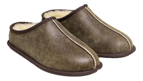 Pantuflas hombre piel clearance