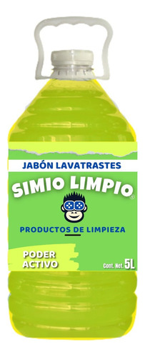 Jabon Liquido Lavatrastes Simio Limpio - Limon