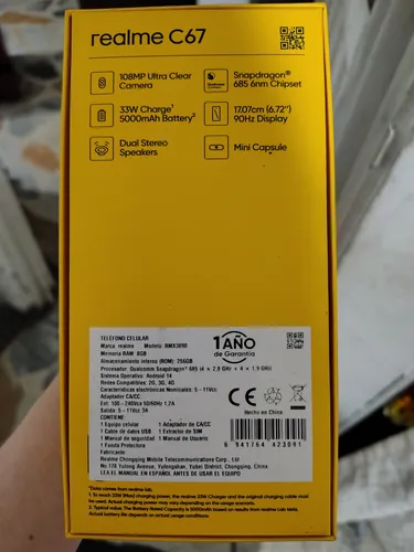 Realme C67 Dual Sim 256gb Verde 8gb Ram 4g/lte (Usado)