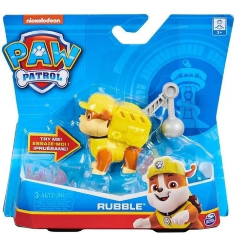 Paw Patrol - Rubble - Con Sonido - 8cms