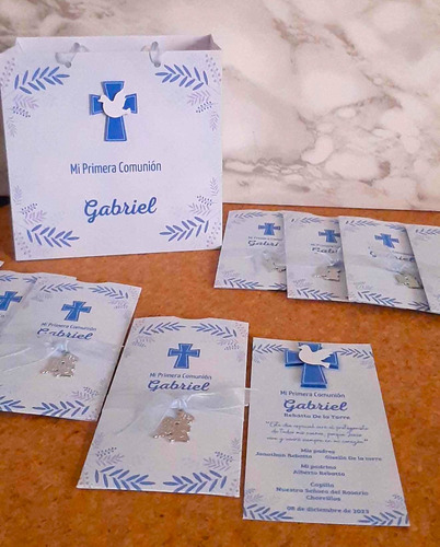 Estampa, Invitación O Recuerdo Primera Comunión, Bautizo