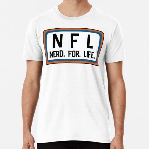 Remera ¡nerd For Life En Naranja Y Azul! Llévalo Orgulloso J