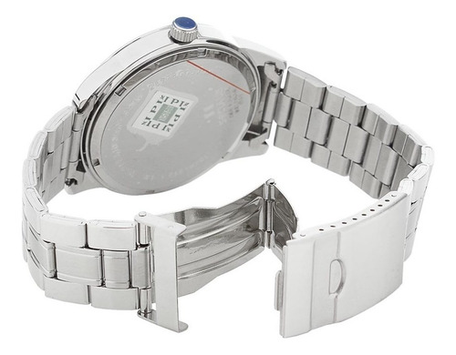 Imagem 3 de 7 de Relógio Prata Masculino Seculus Long Life E Canivete 23810