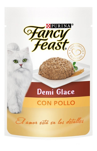 Purina Fancy Feast Pouch Demi Glace Pollo X 15 U. (15x85g.)