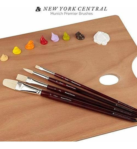 Pincel De Artista Central De Nueva York, Mango Largo Premier