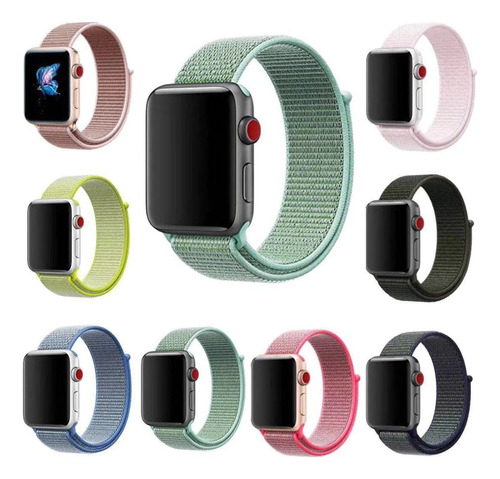 Correa Nylon-nilon Para Apple Watch 38/40/41/42/44/45mm