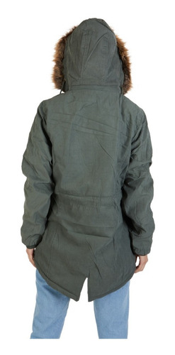 Parka Mujer Campera Gabardina Capucha Desmontable Polo Club
