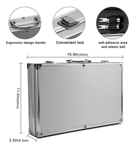 Set Parrillero Asado Barbacoa 26 Pcs En Maleta Kit Parrilla