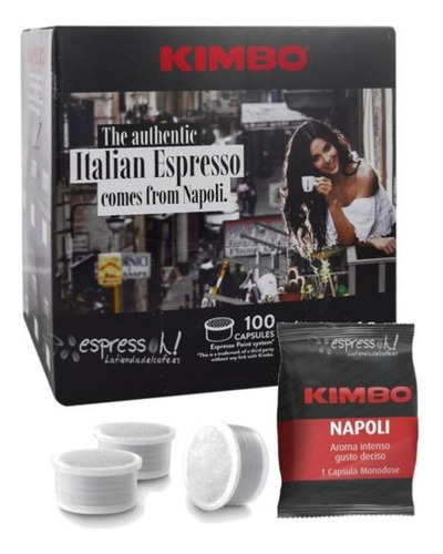 100 Capsulas Café Espresso Kimbo Napoli Espresso Point Fap