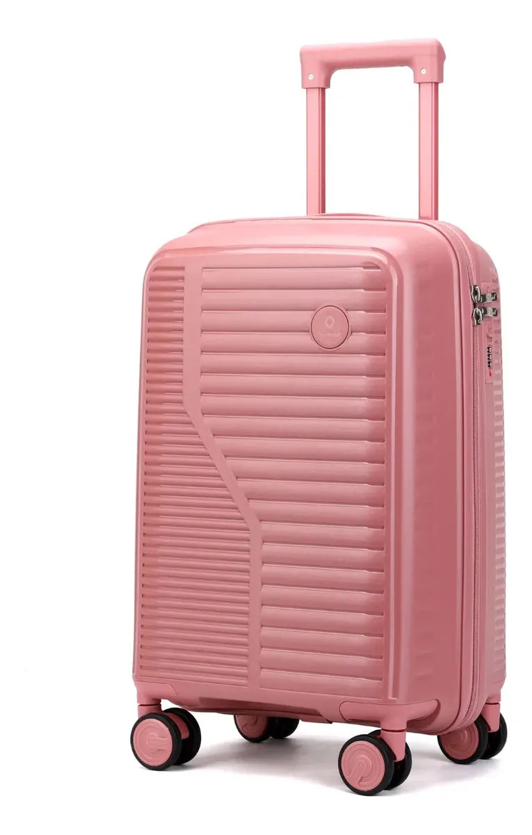 Mala Polipropileno 10kg Bordo Viagem Mão Avião Anac 55x35x25 Rose Lisa