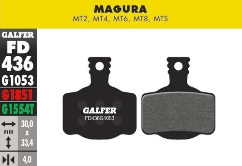 Pastillas Galfer - Magura Mt2 Mt4 Mt6 Mt8 Mts