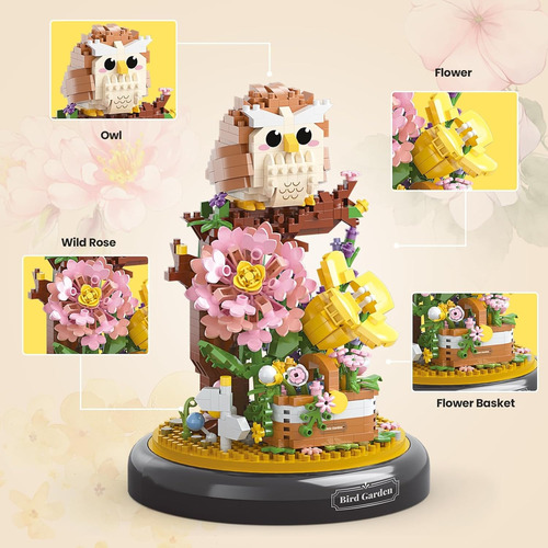 Bloques De Flores Artificiales Para Armarcompatible 1123 Pcs