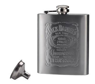 Petaca Jack Daniels De Acero Inoxidable Incluye Embudo