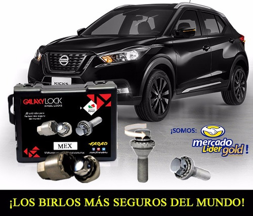 Tuercas Birlos Galaxy Lock Nissan Kicks 2017 Envío-gratis